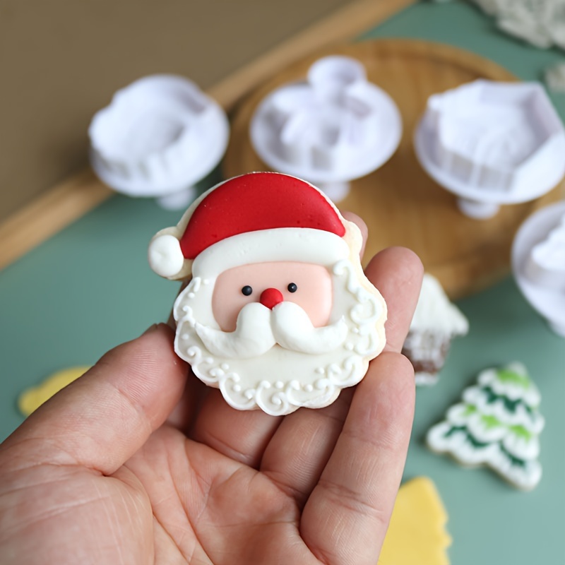 Cheese Cake Bread Mold, Santa Claus Christmas Tree Snowman Shaped, Mousse Baking  Pan, Diy Baking Tools - Temu