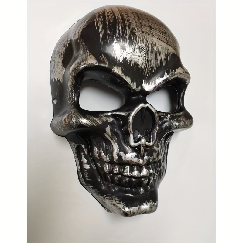 Maschera teschio argento di halloween