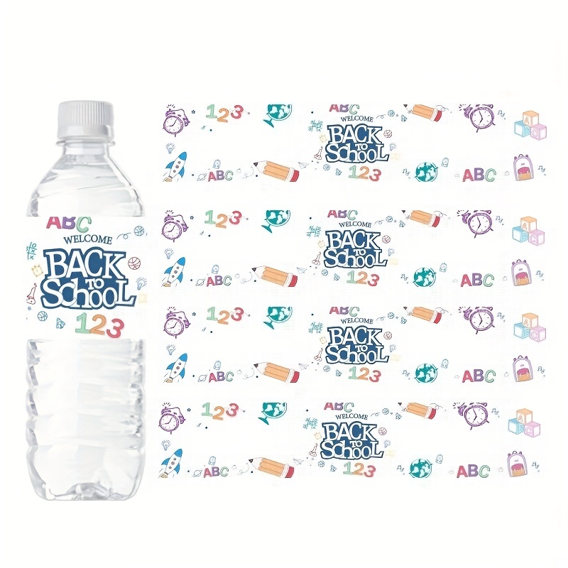 Welcome Back To School Water Bottle Labels Decorations First - Temu