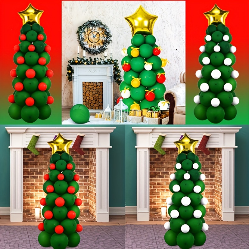 Christmas Party Balloons Christmas Tree Balloon Decoration For ...