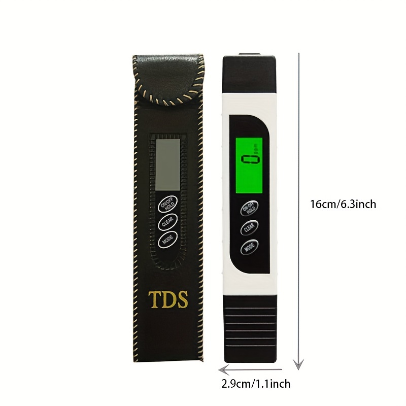 TDS Meter Digital Water Tester, Lxuemlu Professional 3-in-1 TDS,  Temperature and EC Meter with Carrying Case, 0-9999ppm, Ideal ppm Meter for  Drinking Water, Aquariums and More （Green): : Industrial &  Scientific