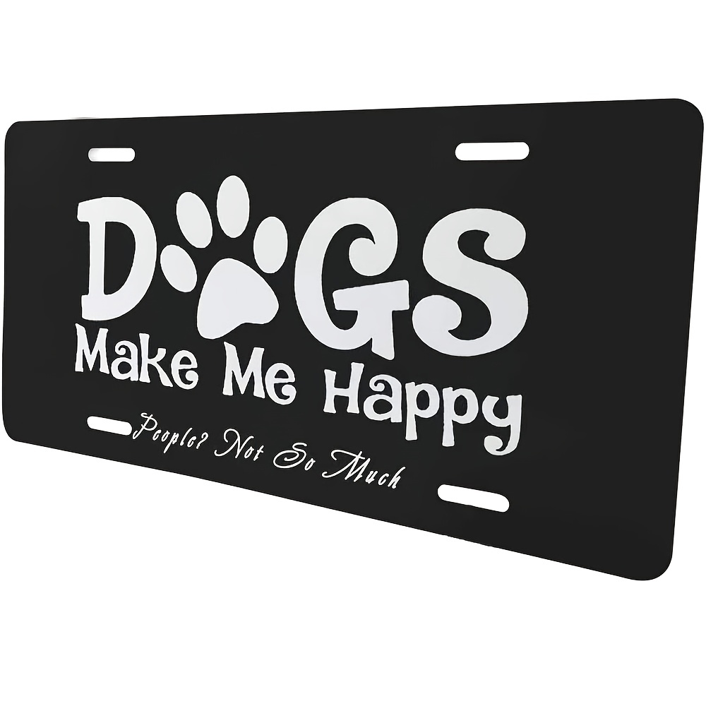 Make Your Car Stand Out With This Funny Dog-lover License Plate! - Temu