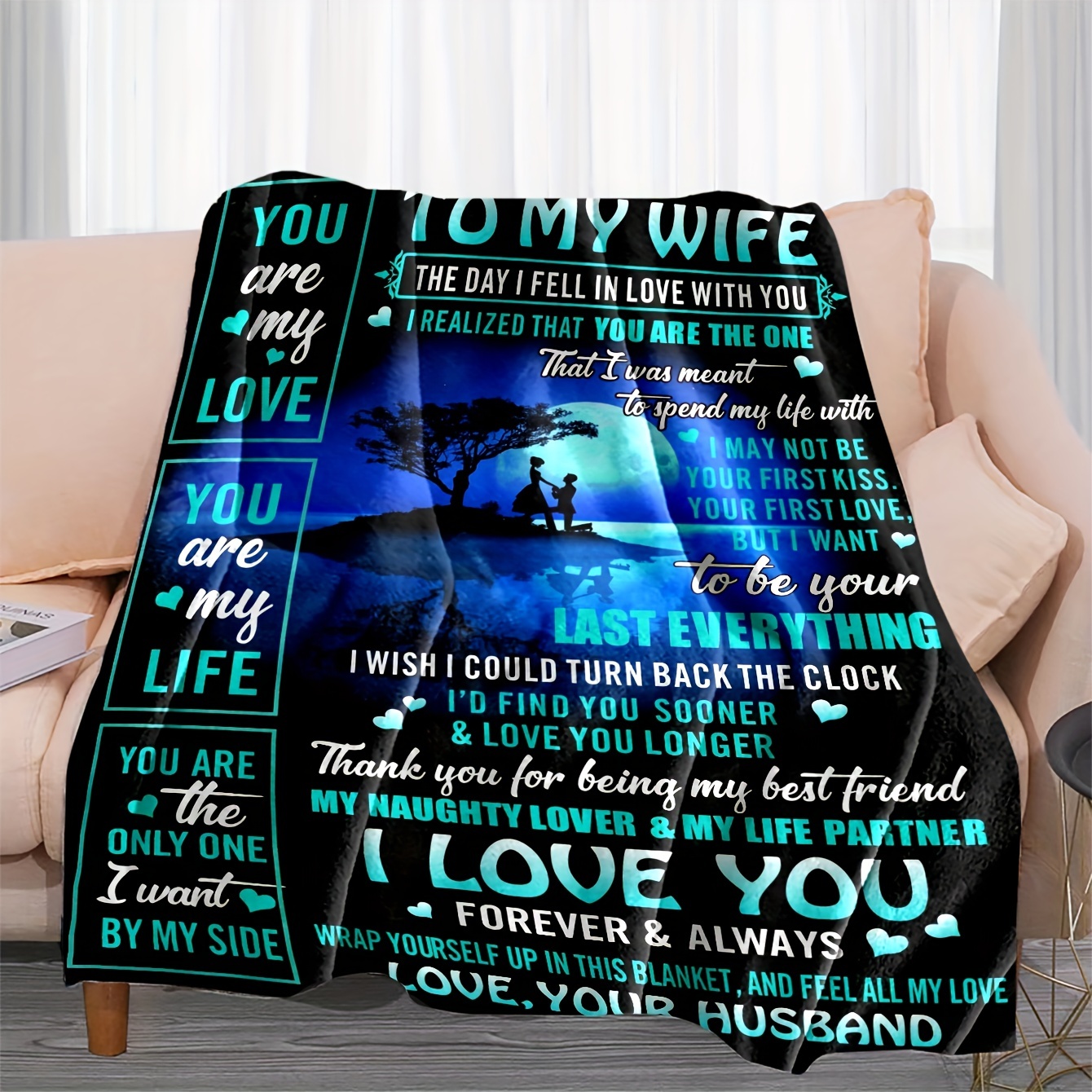 To Wife From Wife Blanket Temu