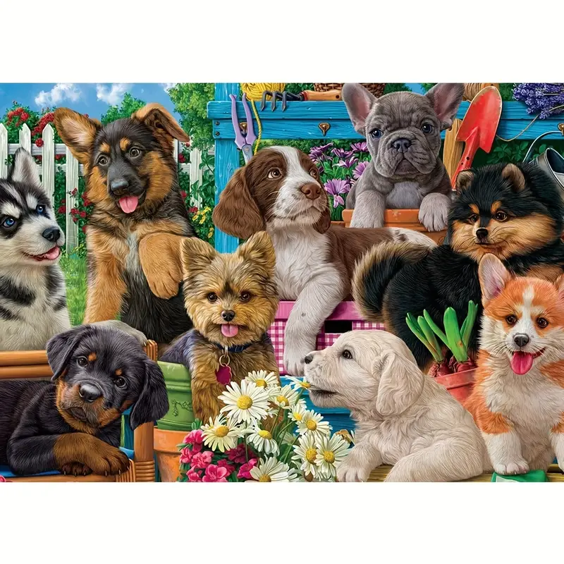 Unique Dog Home Wooden Puzzle - Advanced Jigsaw For Adults And