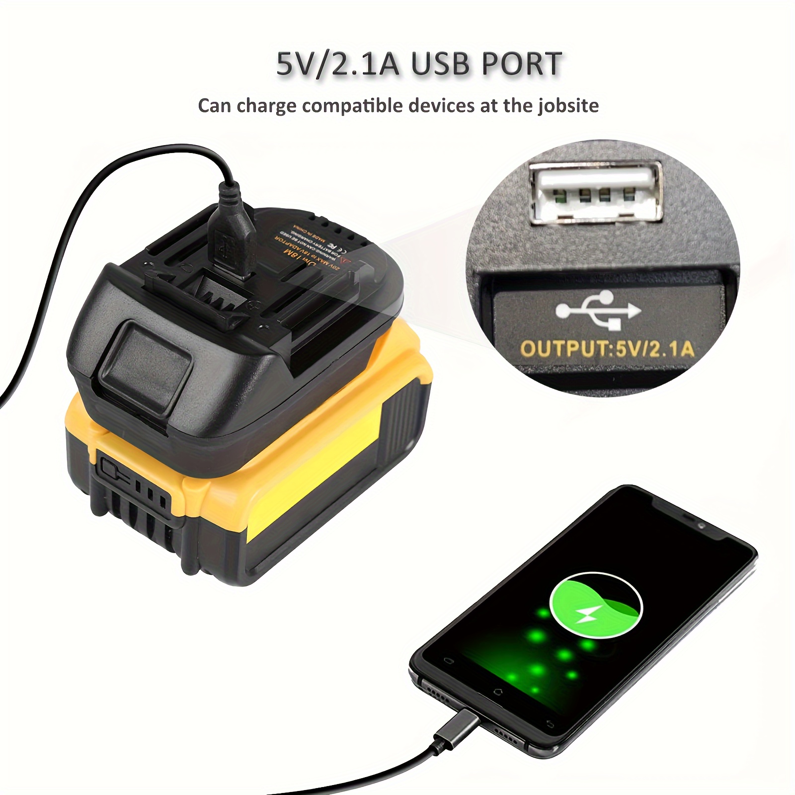 for Dewalt 20V Battery Adapter Convert for Black & Decker 20V LBXR20 LB20  LBX20, for Porter Cable 20V PCC685L PCC682L Power Tools