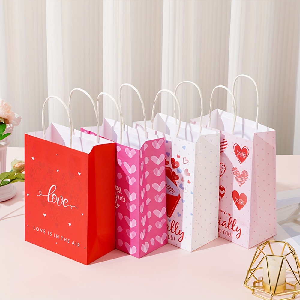 Set Bolsas Kraft San Valentin