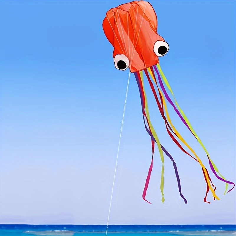 1pc Large Soft Octopus Easy Flyer Kite 99 97m Rope 78 74 398 78 Cm