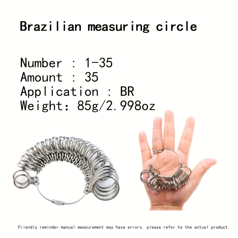 Metal Ring Sizer Jewelry Sizers Finger Ring Sizing Measuring - Temu