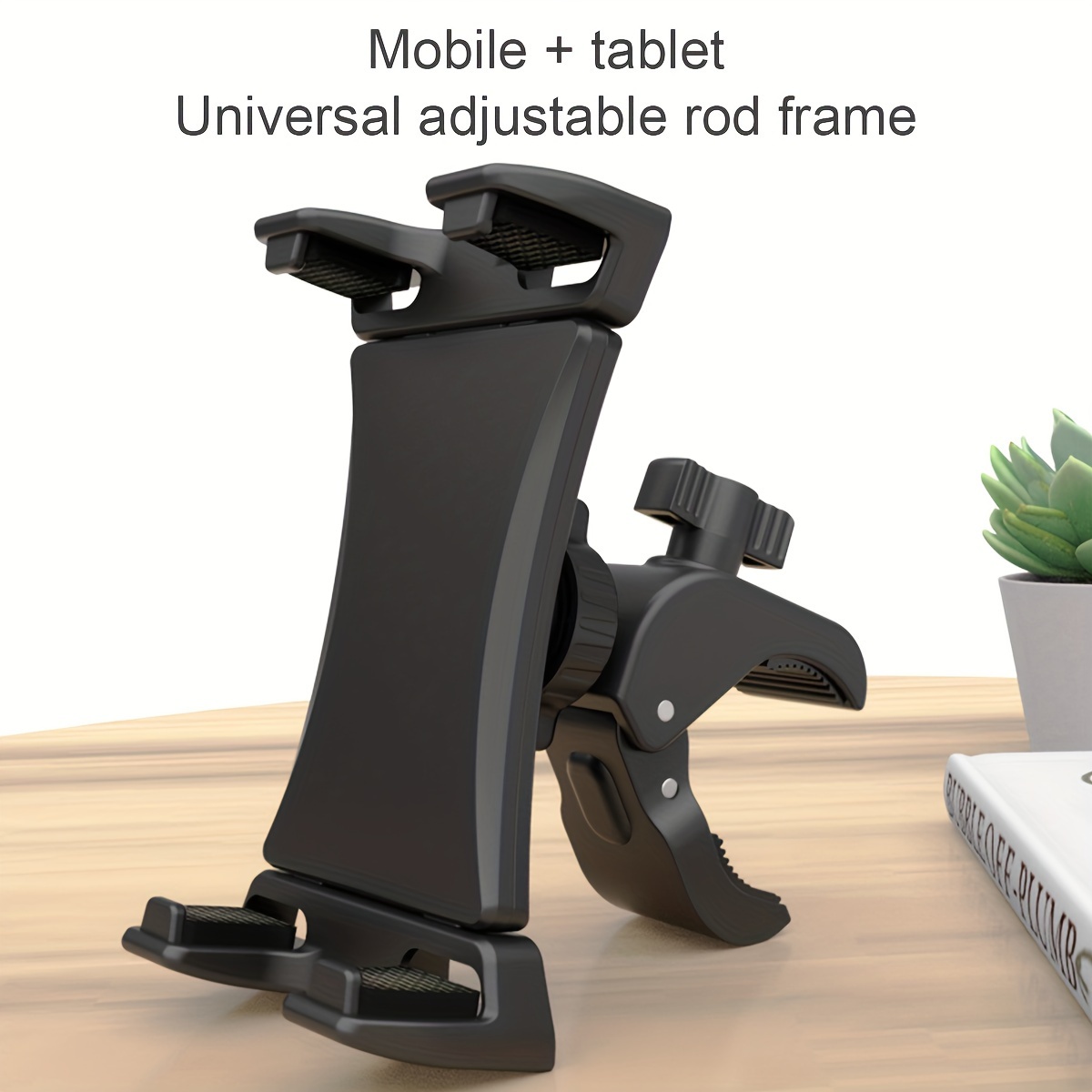 Soporte para tablet de bicicleta giratoria, compatible con iPad teléfono,  soporte de manillar para bicicleta de ejercicio en interiores, bicicleta