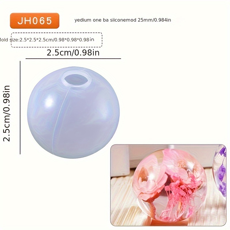 Round Ball Silicone Resin Mold, Upgraded Seamless 3d Ball Shape Resin Mold  Clear Silicone, Large Round Ball Epoxy Resin Mold For Flower Preservation,  Resin Casting, Soap, Candles Making Home Decoration - Temu
