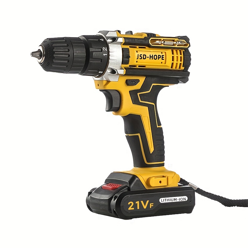 Cordless 21v Electric Drill Rechargeable Electric Drill - Temu