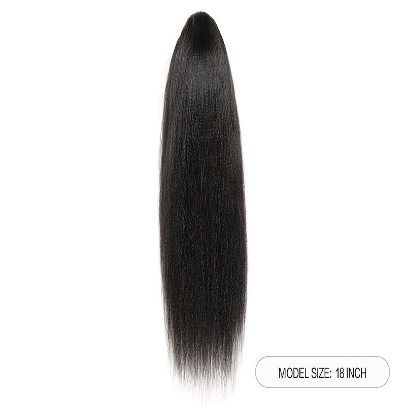 Straight Human Hair Ponytail Extensions 20-72 cm