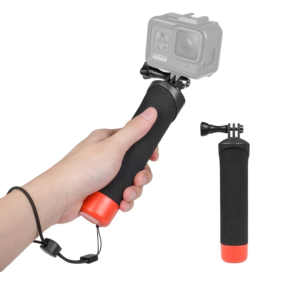 Waterproof Floating Hand Grip Compatible with GoPro Hero 12 11 10 9 8 7 6 5  4 3 3+ 2 1 Session Black Silver Camera Handler & Handle Mount Accessories