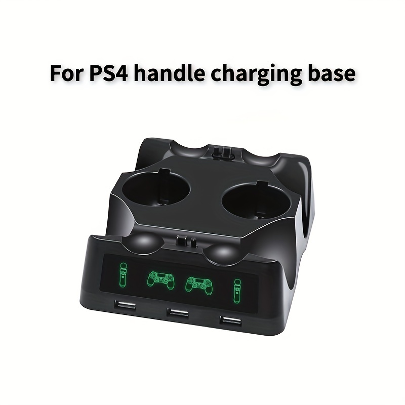  Controller Charging Dock for PS5 VR2, PSVR 2 Charging Station  with VR Headset Holder Display Stand, PS VR2 Controller Charger for PSVR2  Accessories with Led Indicator, 2 Magnetic Clasp & Type-C