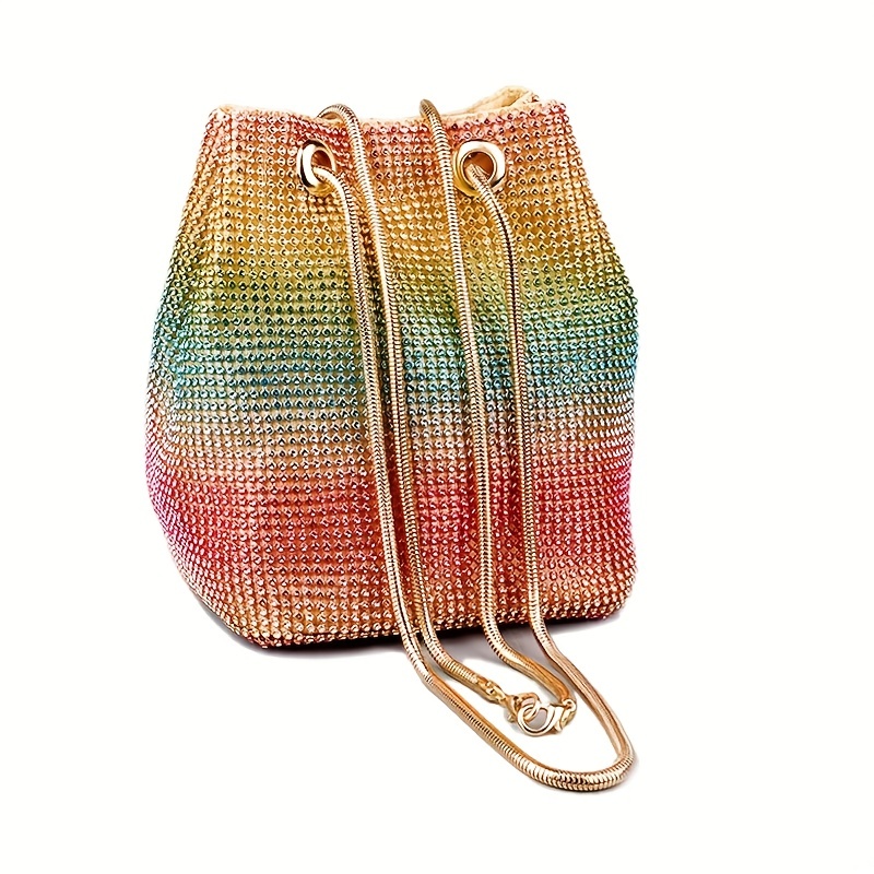 Rainbow Glitter Purse