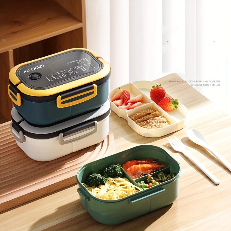 Microwaveable And Refrigerable Plastic Double layer Lunch - Temu