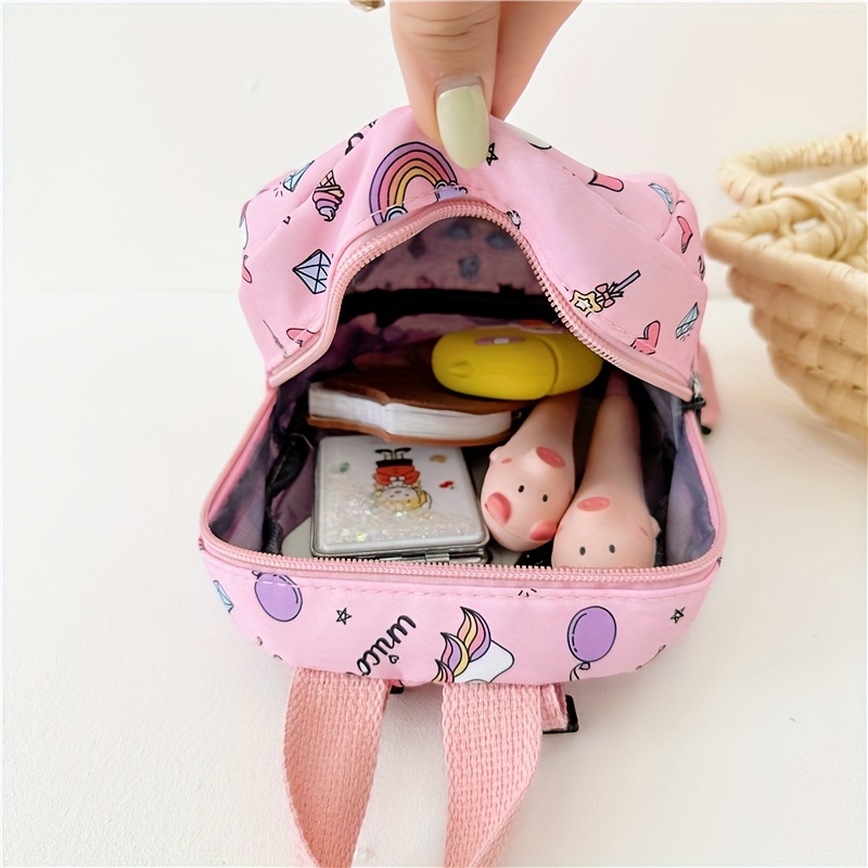 Cartoon Pattern Backpack Nylon Travel Backpack