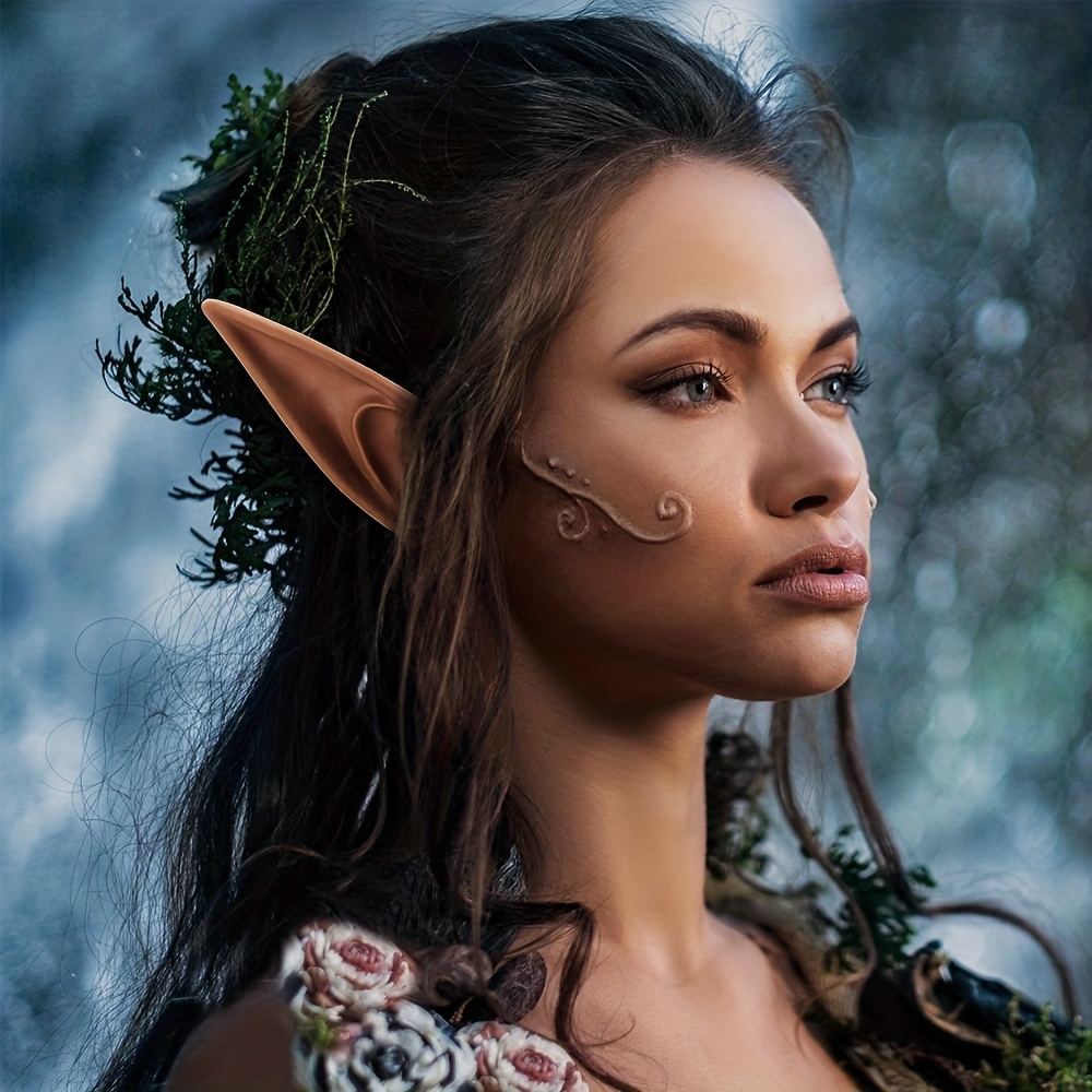 3 Paires D'oreilles D'elfe En Latex Pour Cosplay - Pour Halloween, Noël, Fêtes à Thème, Ajustables