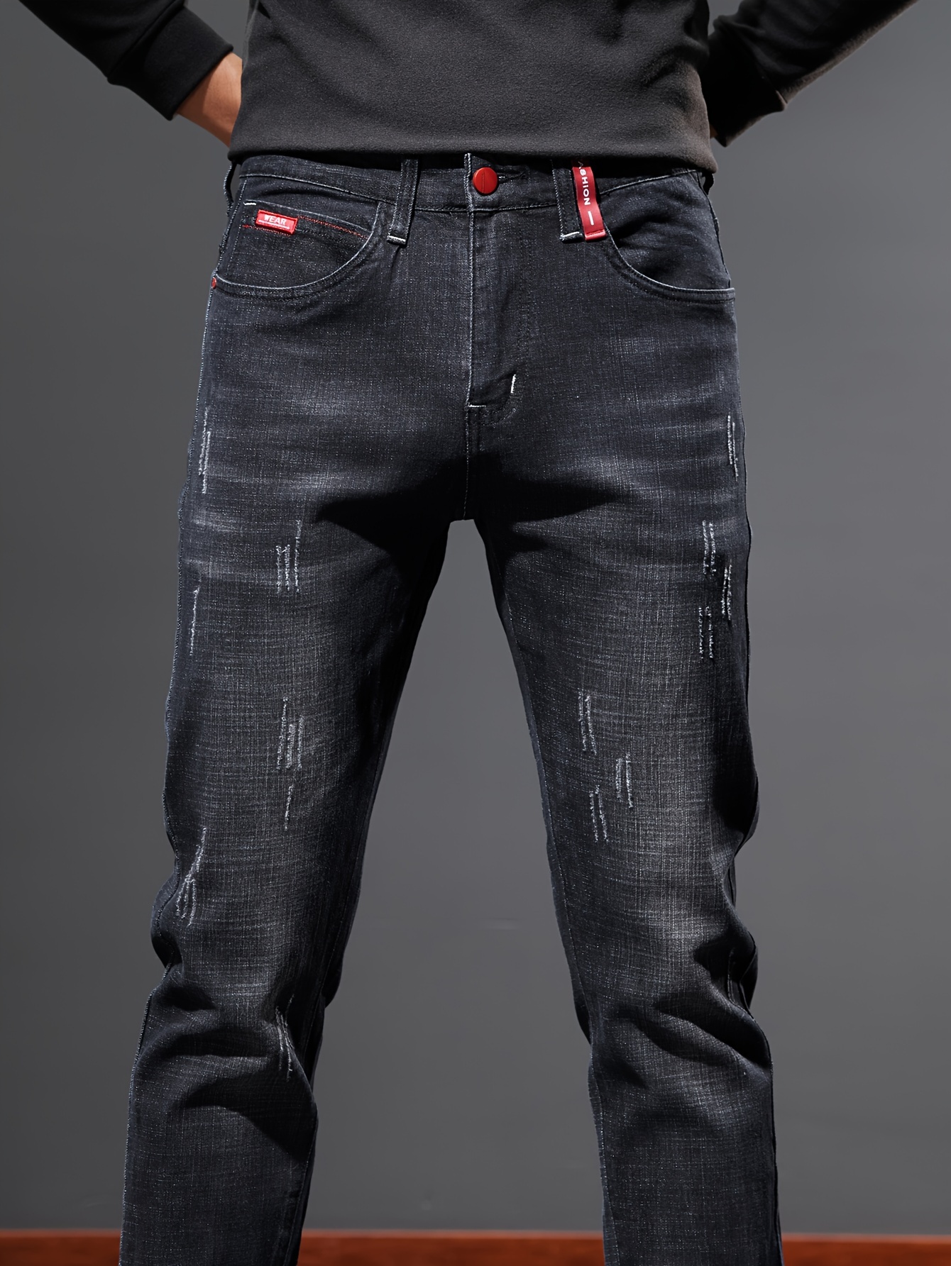 Cropped mens skinny on sale jeans