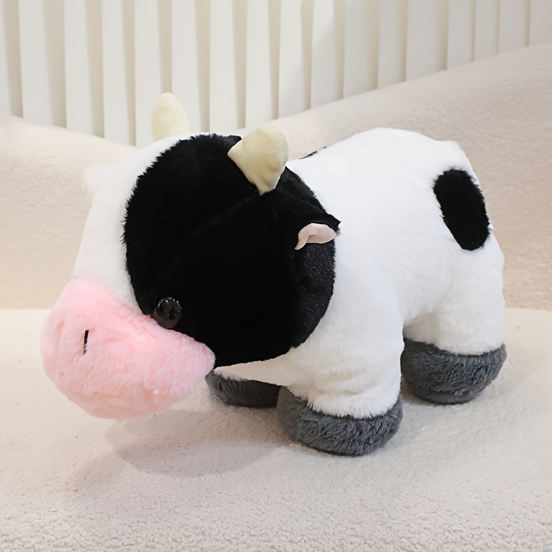 Cow Plush Toy Animal Plush Toy Plush Cow Toy Color Matching - Temu
