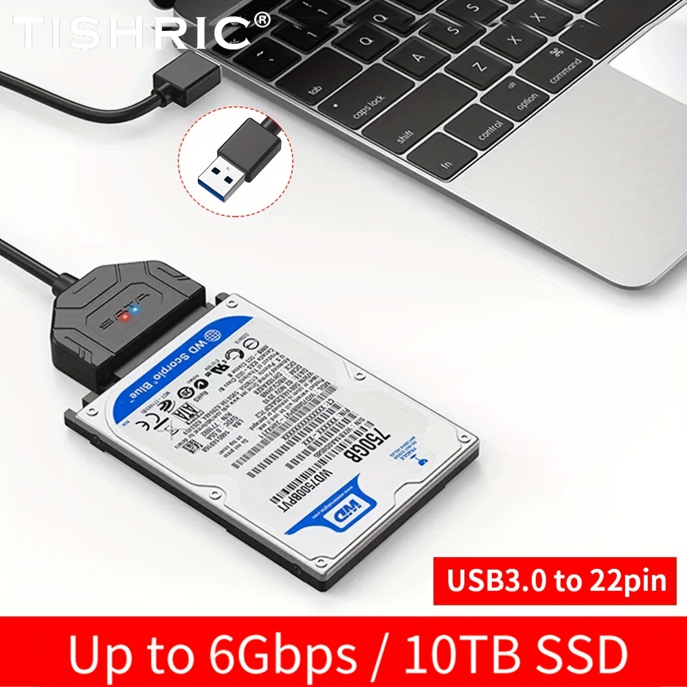 Usb 3.0 To Sata Ide 3 Cable Sata To Usb Adapter Support External Ssd Hdd  Converter Cable Hard Drive For Pc, Macbook - Temu