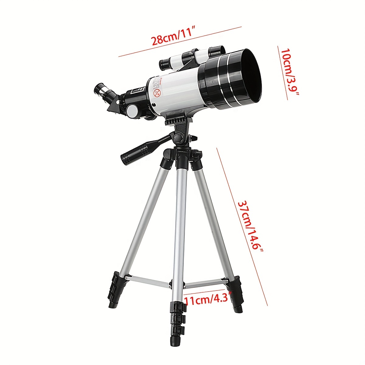 Telescopio Adultos Astronomía 70 Mm Apertura 400 Mm Az - Temu