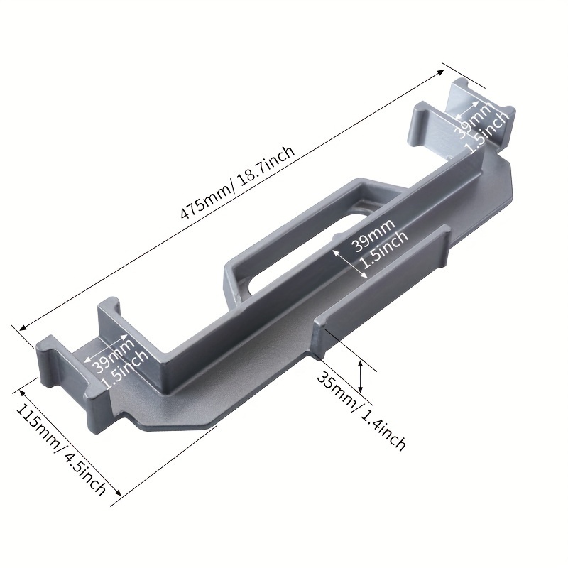 12/16 Inch Wall Measurement Framing Jig Aluminum Center Stud Layout Spacing  Positioning Jig for Frame Walls Floors Roofs Ladders