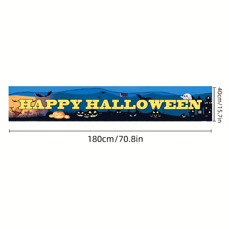 1pc Halloween Decorations Banner Scary Pumpkin Outdoor Flag