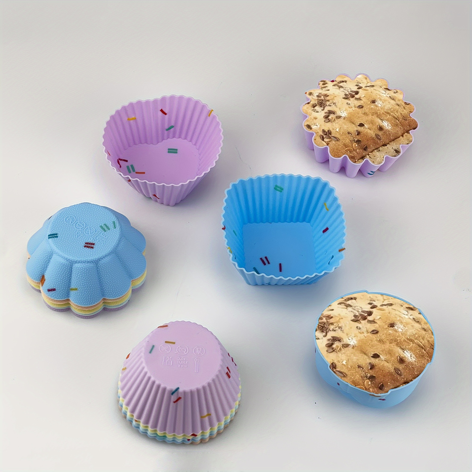 5 Pezzi Set Teglie Forno In Silicone Teglia Muffin Teglia - Temu Italy