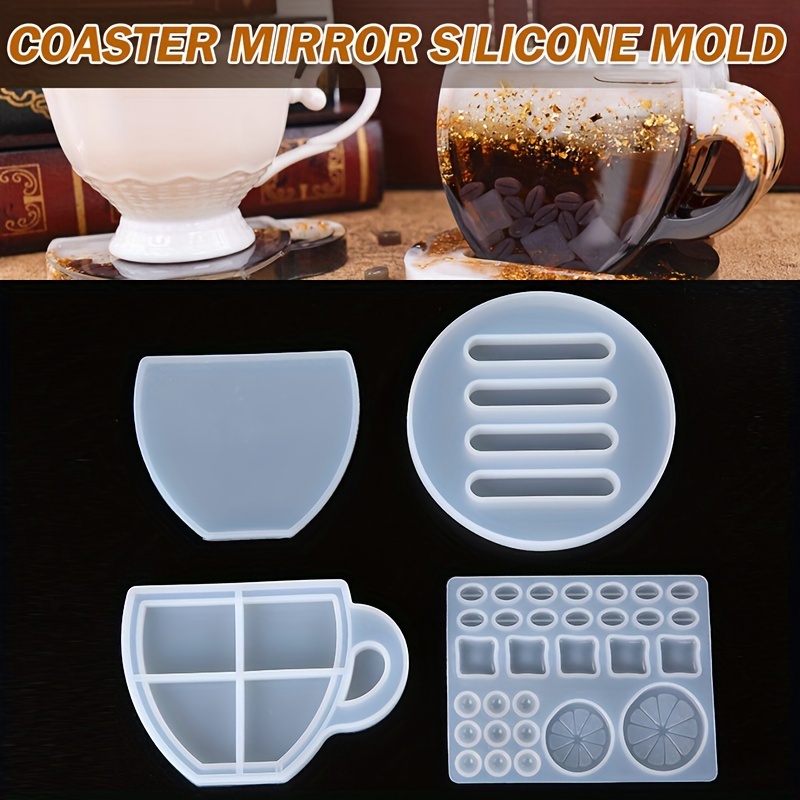 Coffee Cup Coaster Mold Coffee Cup Quicksand Silicone Mold Cup