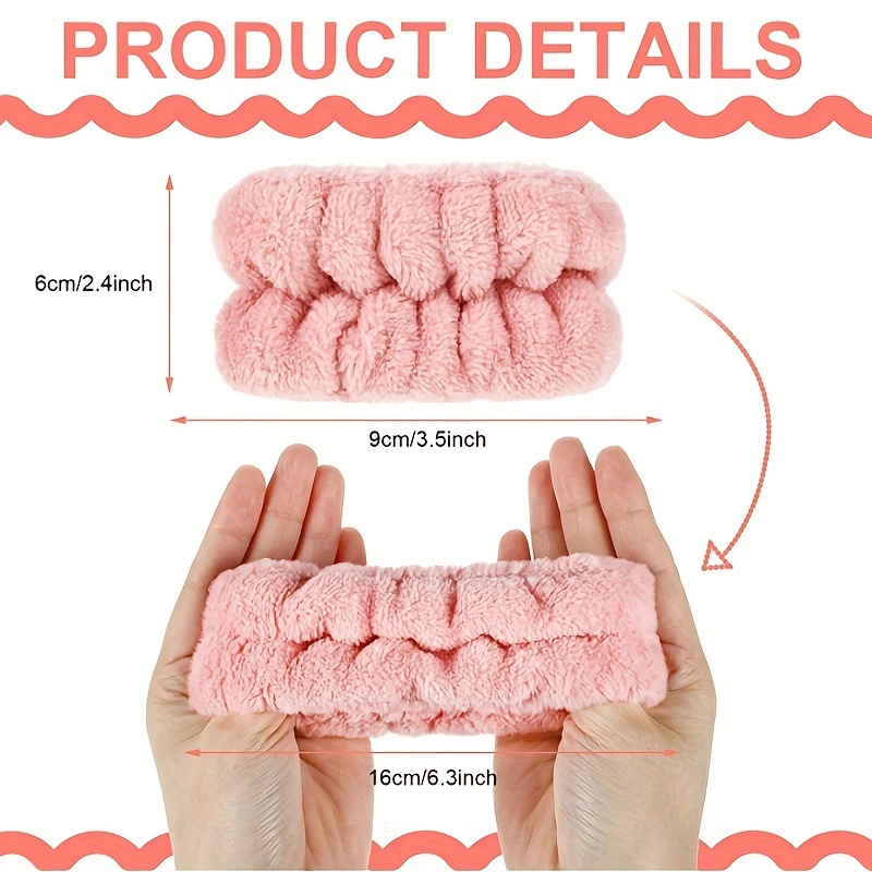 Skincare - Muñequeras forro polar coral, toallas elásticas para lavar la  cara, lazos esponjosos para el cabello para mujeres, niñas, yoga,  ejercicio, mujeres, Cle-ca : : Oficina y papelería