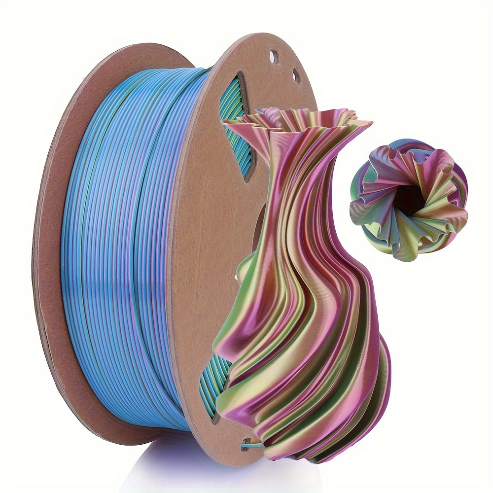Reprapper Dual Color Matte Filament Coextrusion PLA Filament 1.75mm for 3D  Printer & 3D Pen, Multicolor Like Rainbow PLA, 2.2lbs (1kg)