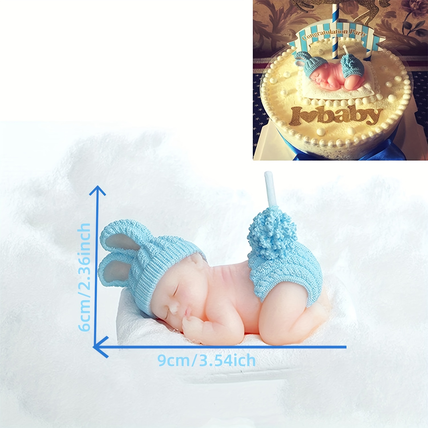 3D Sleeping Baby Mould – Undressed – Karen Davies Cakes