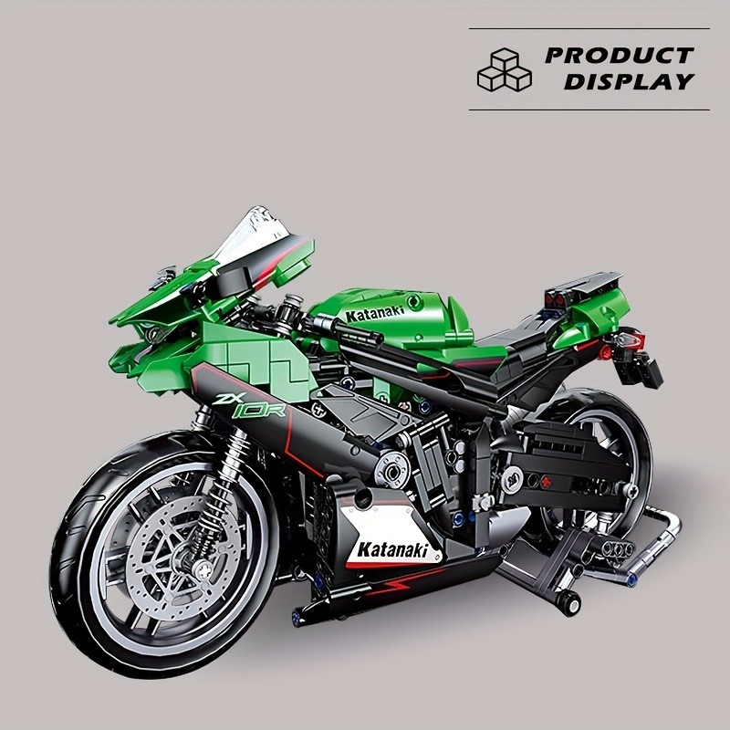 Motorcycle Model Educational Technic Building Block Toy Boy - Temu