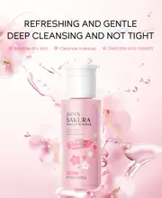 sakura makeup remover water plant extracts cleansing water 100ml 3 38oz face eye lip cleansing liquid refreshing cosmetic details 0