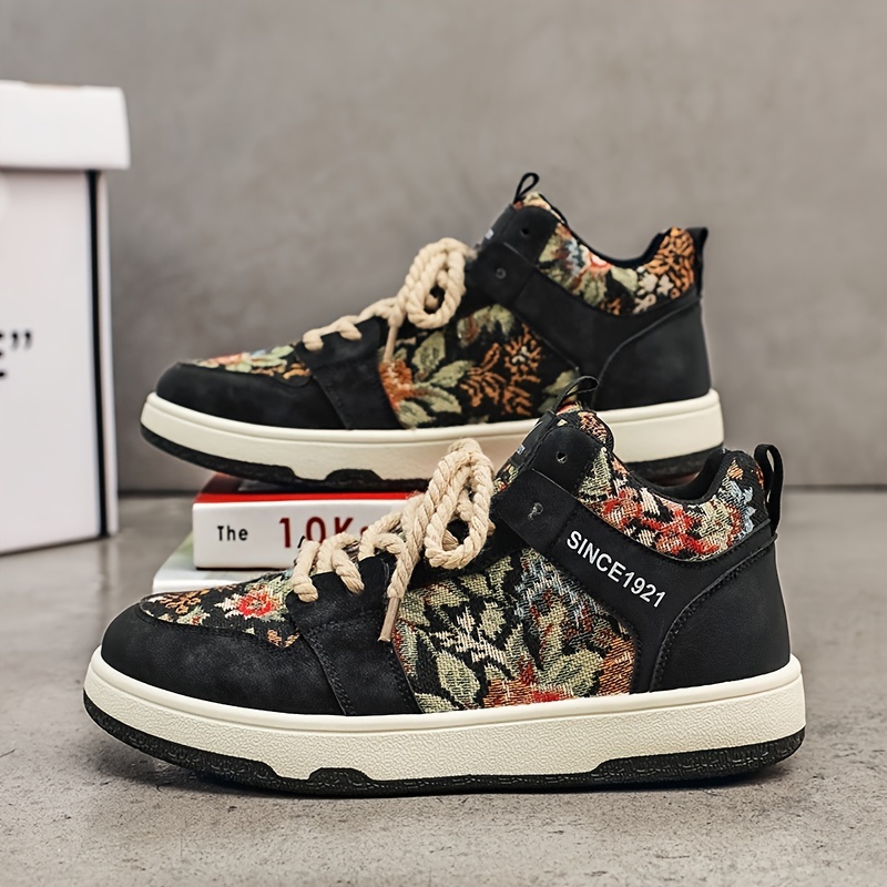 Floral high-top hotsell sneakers zara