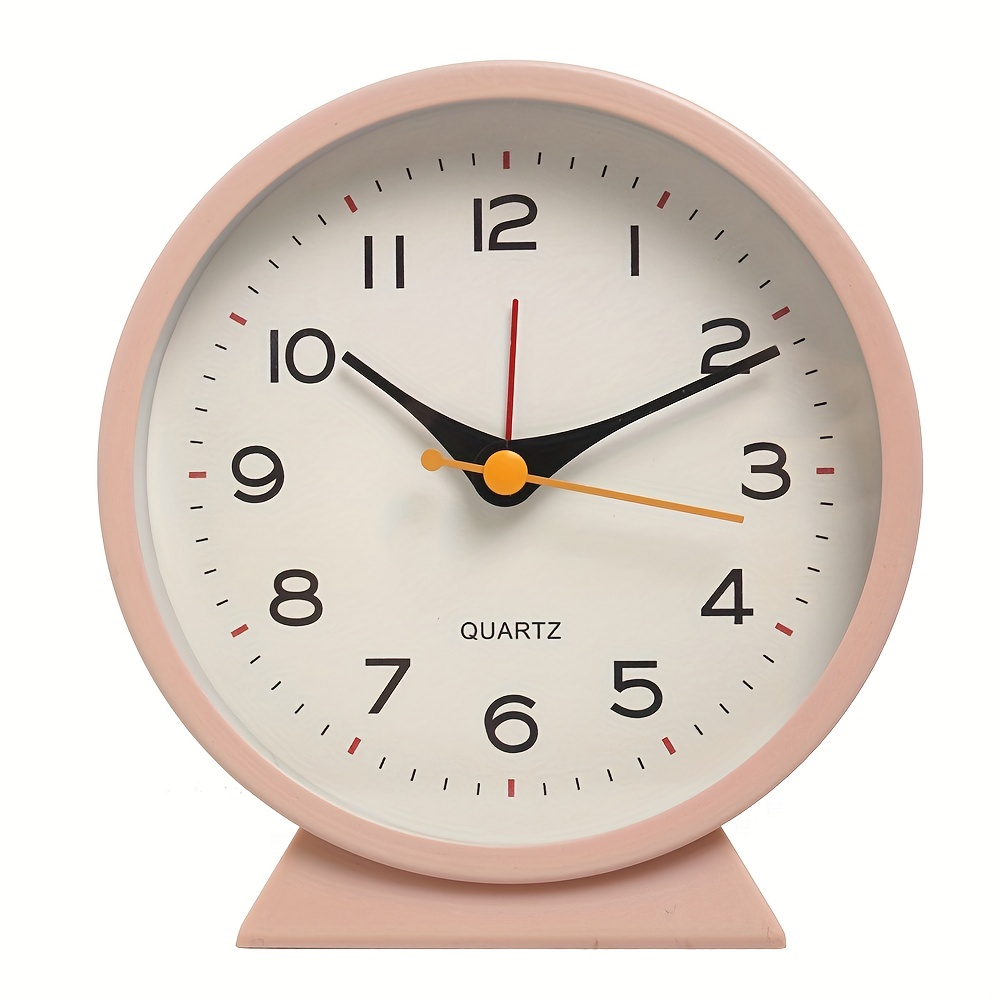  Shougege Desk Clocks Battery Operated, Silent Alarm Clock for  Bedrooms, Retro Bedside Table Analog Vintage Aesthetic Clock : Home &  Kitchen