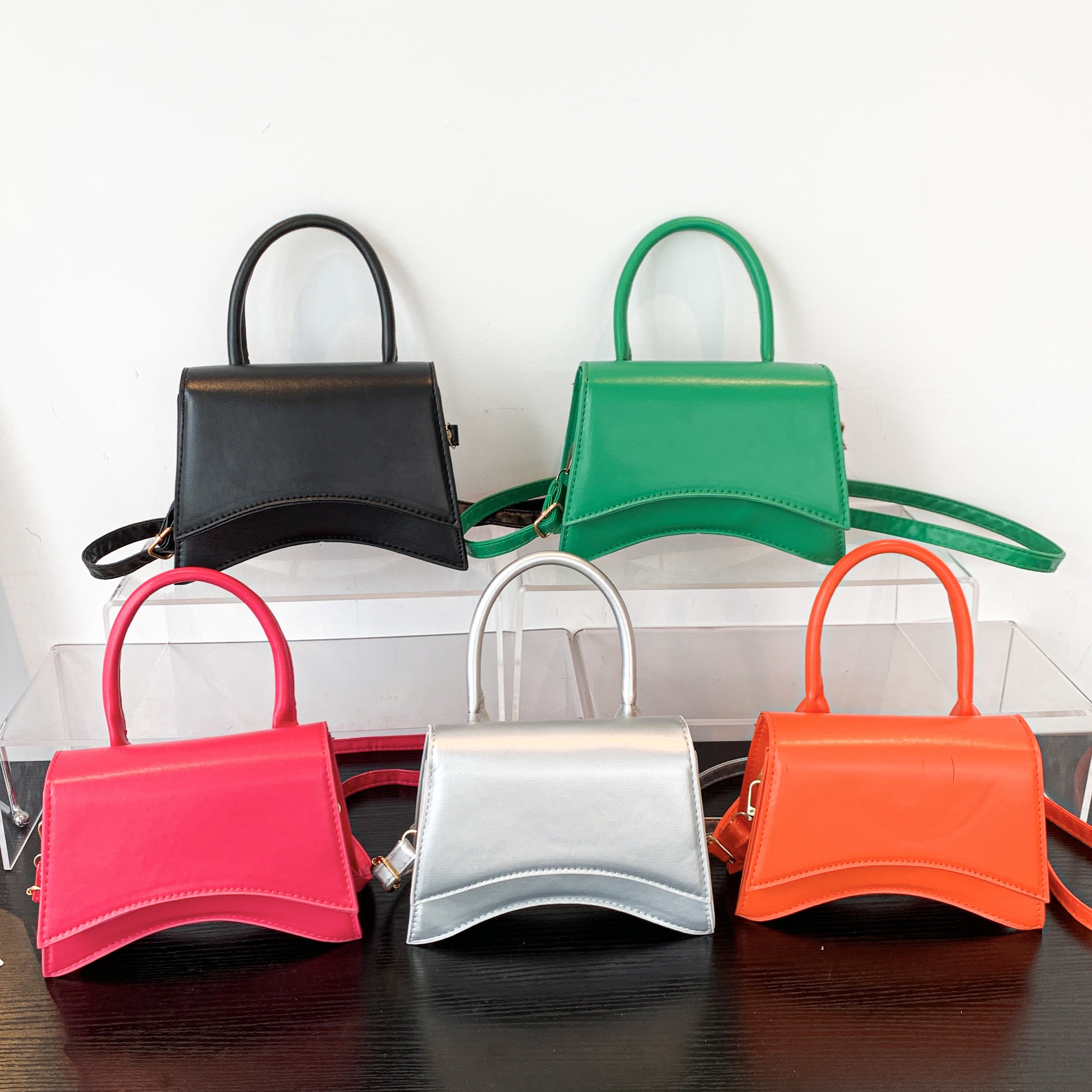 Minimalist Mini Top Handle Bag, All-match Flap Shoulder Purse, Pu Leather  Plaid Pattern Women's Handbag - Temu Australia
