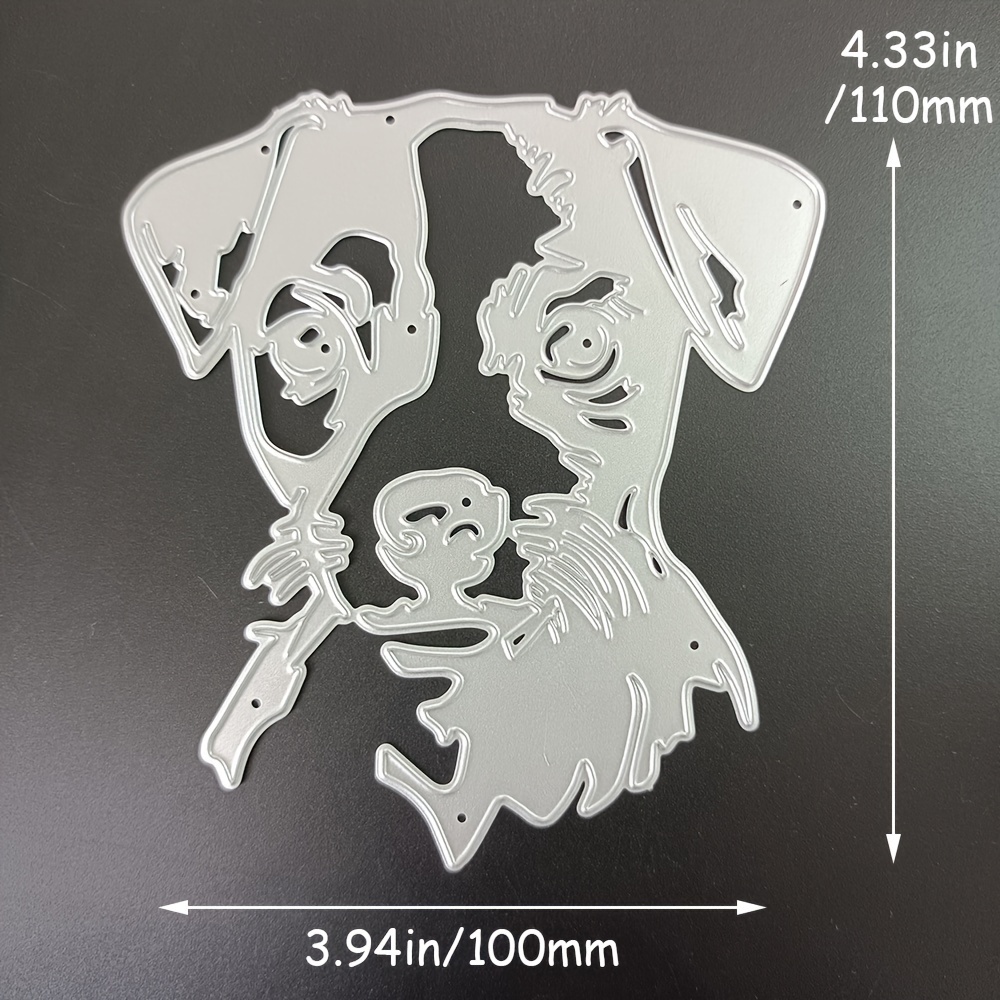 Dog Scrapbook Paper Piggy Craft Metal Cutting Dies Cut Die Mold Easter Bunny Series Scrapbook Paper Craft Knife Mould Blade Punch Stencils Dies Bunny Dies For Card Making - Foto 6