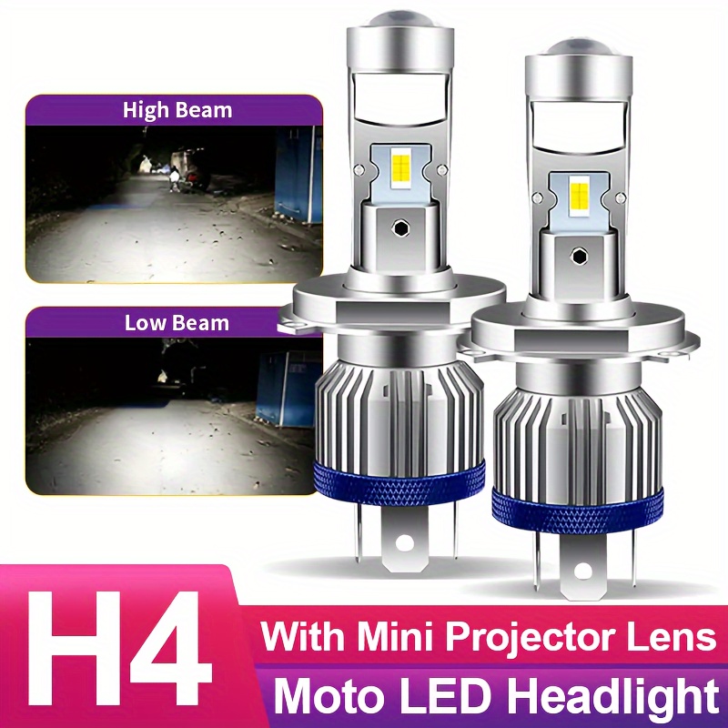 H4 Led Headlight Bulb Motorcycle High/Low Beam With Running Light