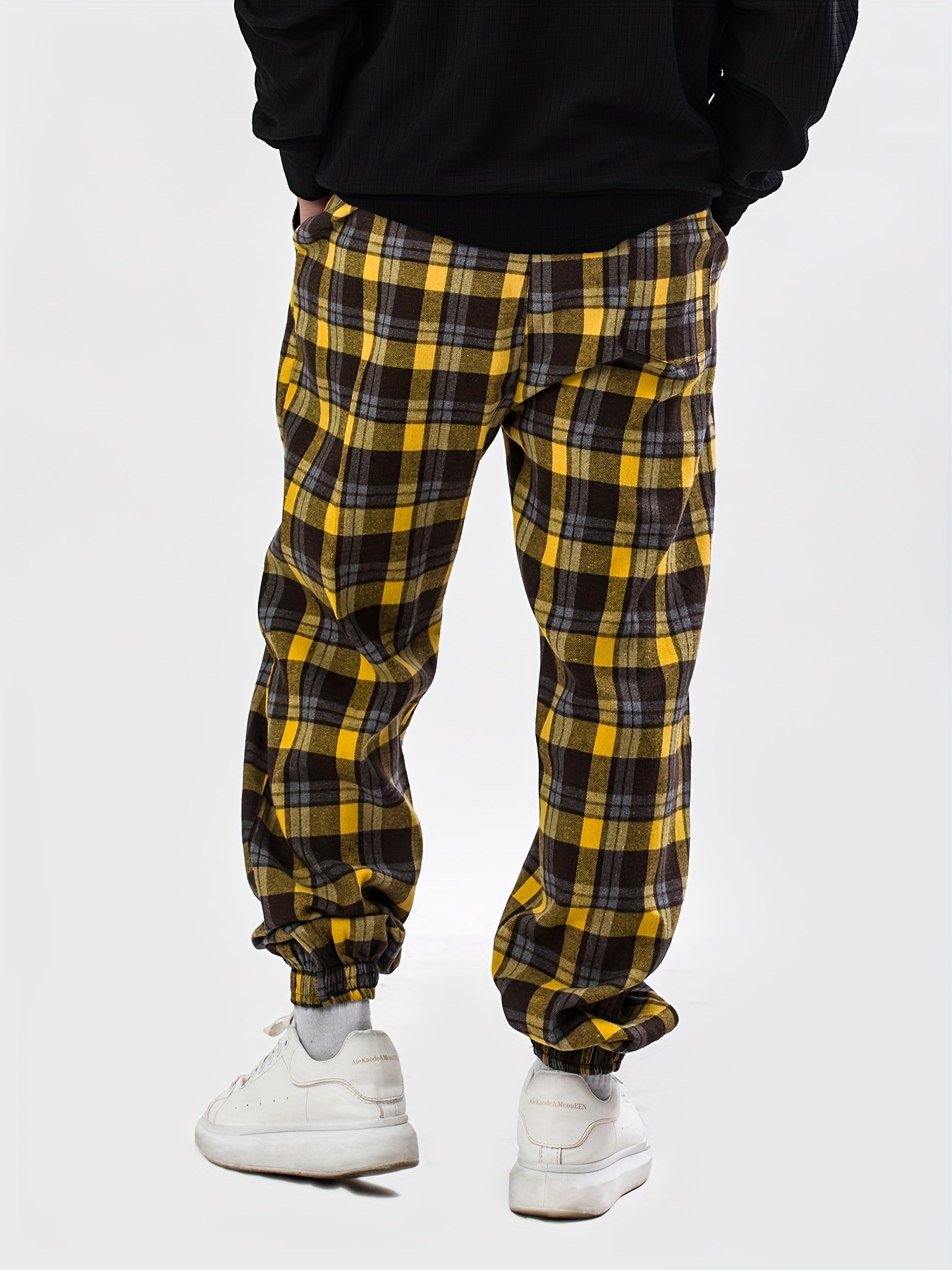 Nike woven sales plaid track pants