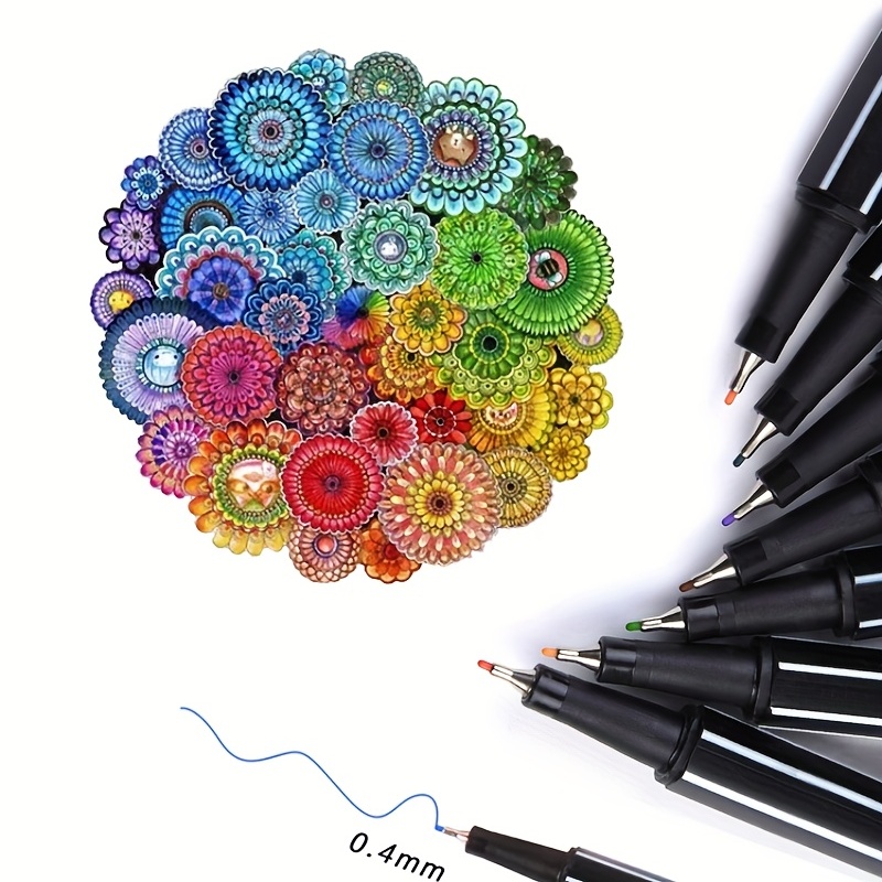 60 Vibrant Colors Journal Pens: Fineliner Pen For Note - Temu