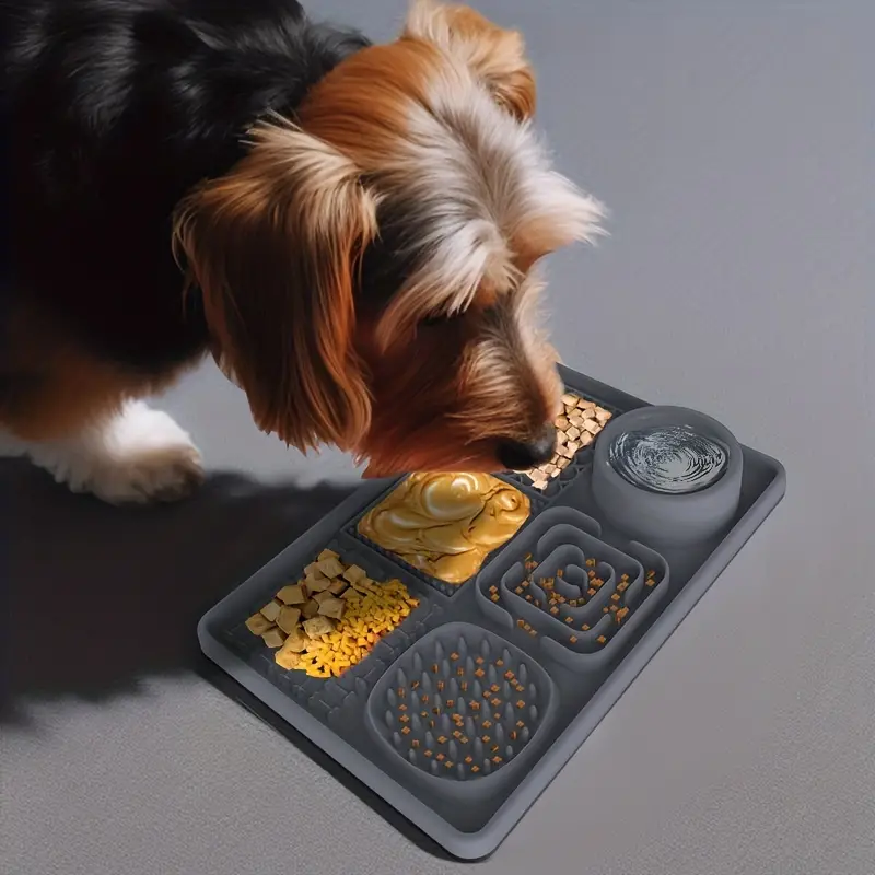 Multifunctional Dog Feeding Mat 1 Silicone Dog Slow Feeder - Temu