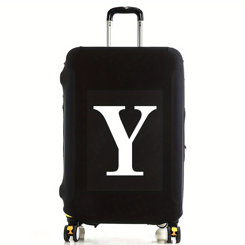 White Letter Luggage Cover, Elastic Suitcase Protective Cover, Anti-scratch  Trolley Case Protective Cover, Travel Accessories - Temu