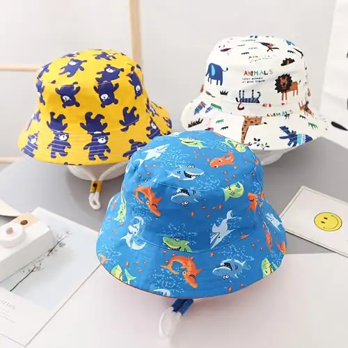 Children's Animal Print Fisherman Hat - Temu