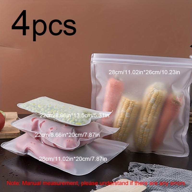 Silicone Food Storage Bags, Reusable Stand Up Zipper Bags, Leak Proof  Containers, Freshness Bags, Food Storage Bags, Reusable Freshness Packaging Ziplock  Bags, Kitchen Accessories - Temu