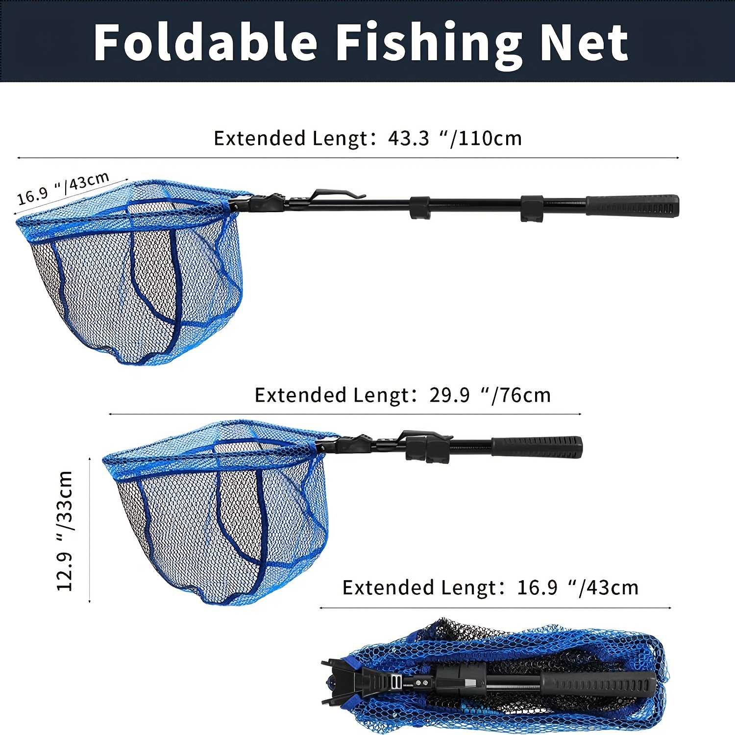 Sanlike Anti Fishing Net With Extra Long Telescoping - Temu Australia