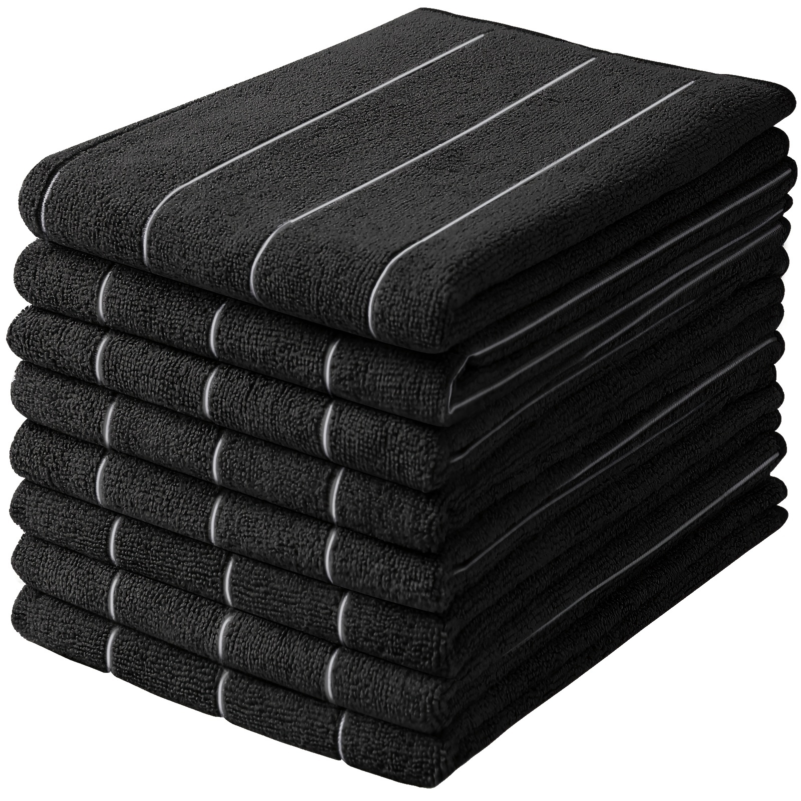 Extra Wide Strip Dish Cloths, Microfiber Cleaning Cloth For Home, Black  Thickened Cleaning Towels For Housekeeping, Reusable And Lint Free Cloth  Towels For Car, Home Kitchen Supplies - Temu