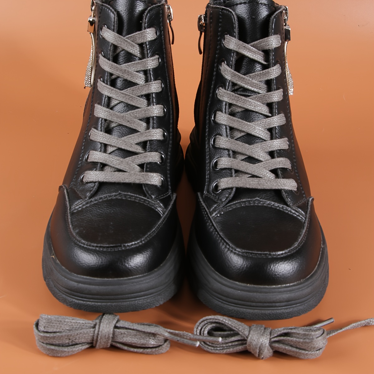 Leather shoelaces for clearance boots