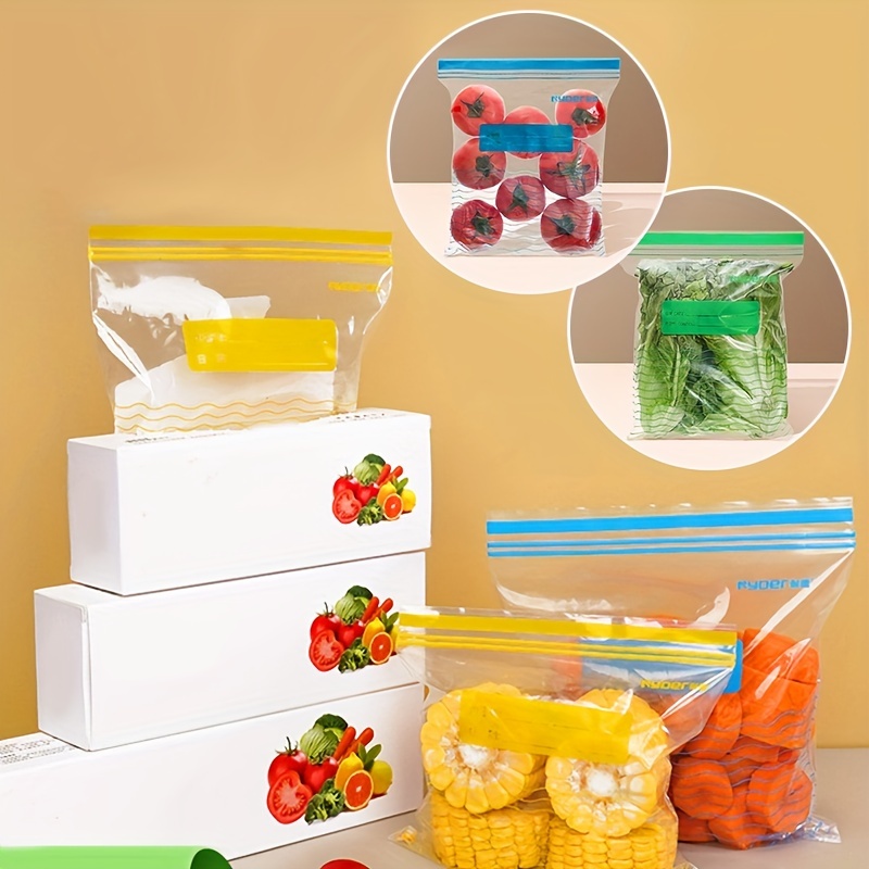 Refrigerator fresh-keeping bag food sealed transparent household fruit and  vegetable food freezing special thickened ziplock bag